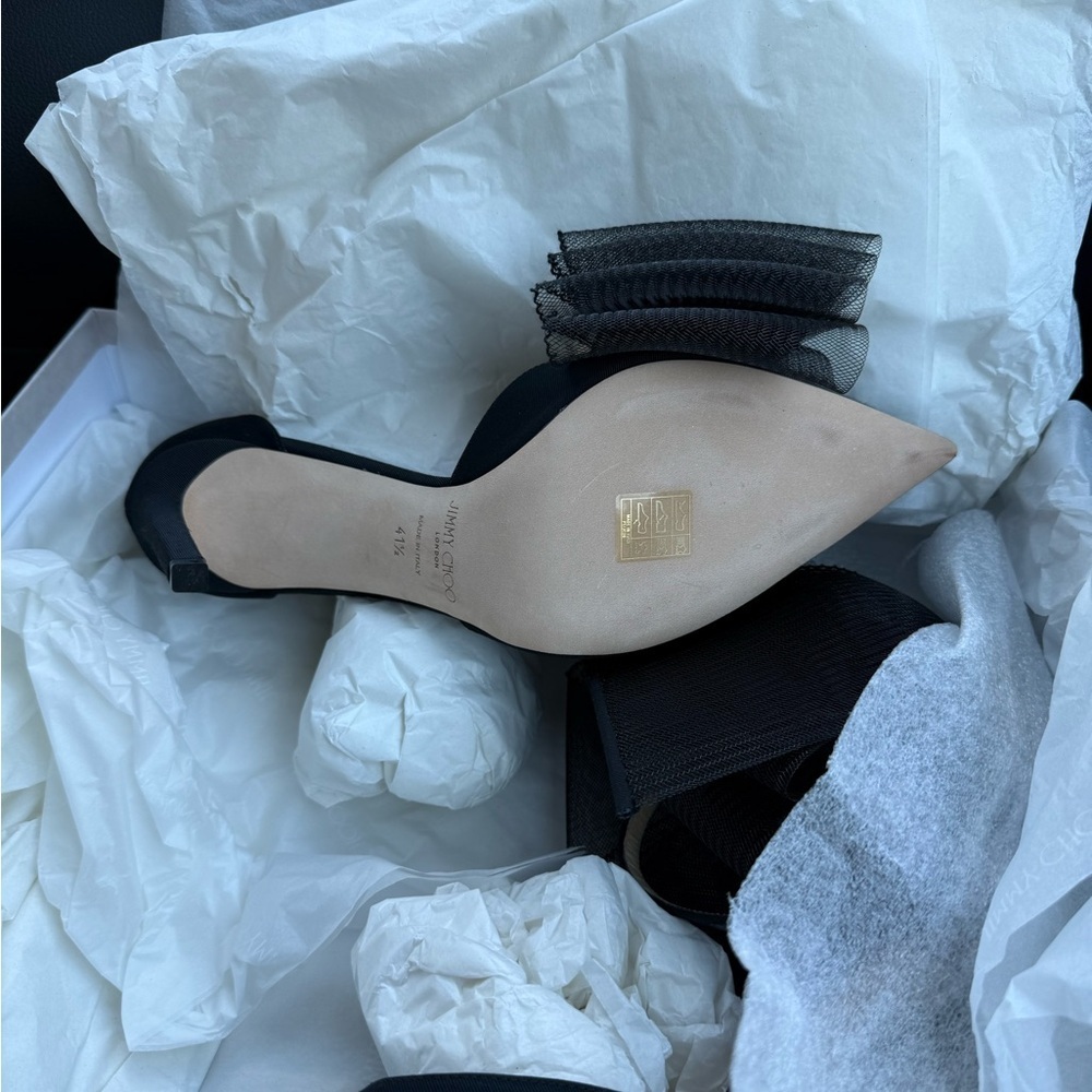 Jimmy Choo Avery 100: Gorgeous Bow Heel Sz 41.5 - Picture 5 of 5